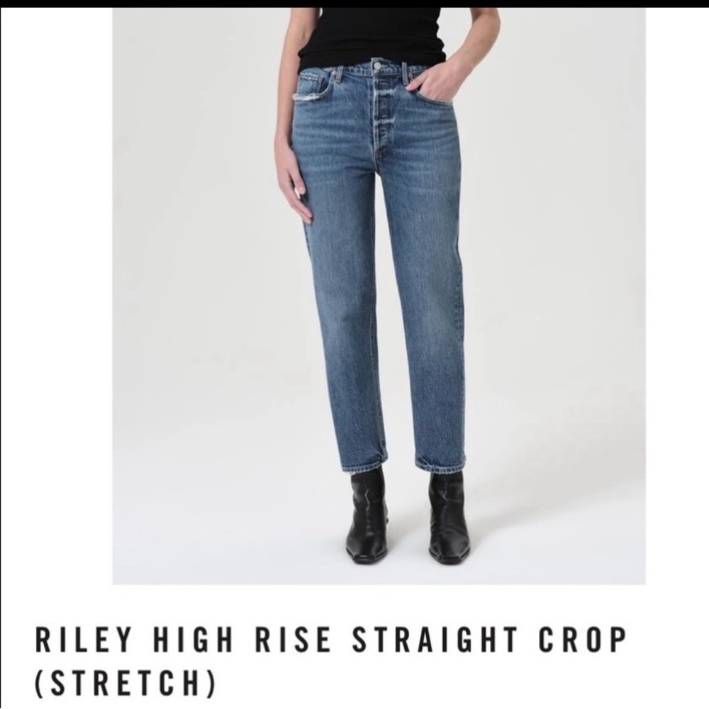 Agolde Jeans Riley Crop